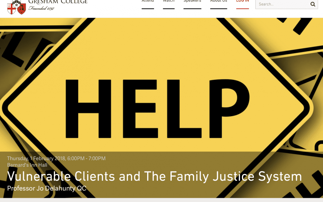 Vulnerable Clients and The Family Justice System