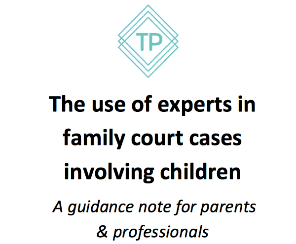 The Use Of Experts In Family Court Cases Involving Children Guidance 