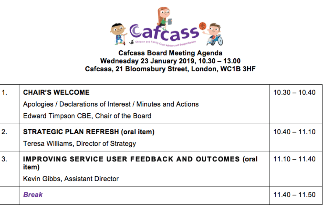 News from the latest Cafcass open board meeting: a new family forum to engage parents on their Cafcass experience