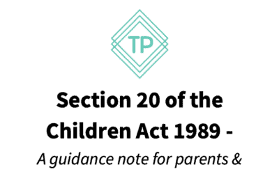 Section 20 accommodation of children (‘voluntary accommodation / care’) Guidance Note
