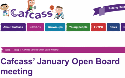 A Crisis in allocating social work ‘Guardians’ to vulnerable children? And other news from the last Cafcass Open Board meeting